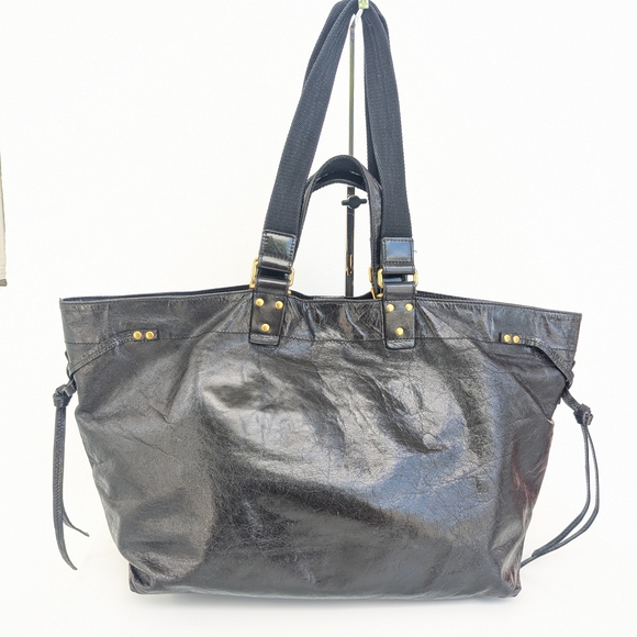 Isabel Marant Wardy crinkled-finish tote bag - Picture 1 of 15